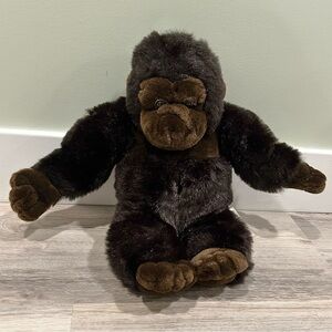 Vintage 1988 Sugar Loaf Gorilla Plush Black Ape Monkey Medium Stuffed Animal Toy